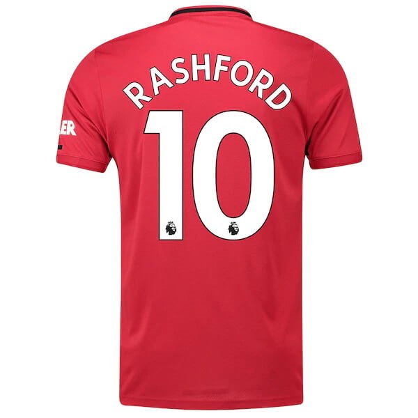 Camiseta Manchester United NO.10 Rashford 1ª 2019-2020 Rojo